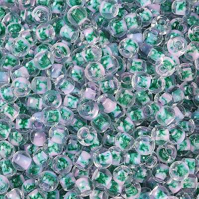 Transparent Inside Colours Glass Seed Beads SEED-A032-04H-1