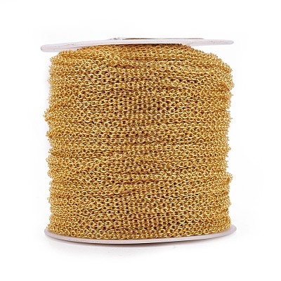 Brass Cable Chains CHC027Y-G-1