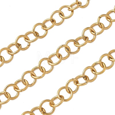 3.28 Feet Ion Plating(IP) 304 Stainless Steel Rolo Chains X-CHS-H007-31G-1