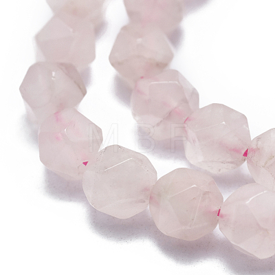 Natural Rose Quartz Beads Strands G-K303-B15-8MM-1