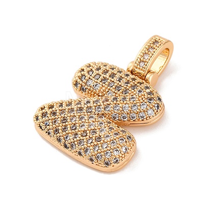 Brass Micro Pave Cubic Zirconia Pendants KK-C076-29Z-G01-1