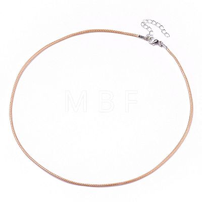 Waxed Cotton Cord Necklace Making MAK-S032-1.5mm-B16-1