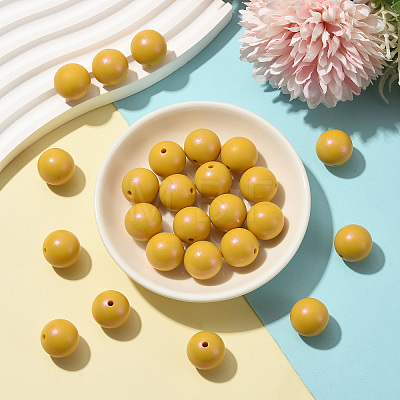 30Pcs Round Silicone Beads SIL-SZ0004-23D-1