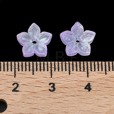 Dyed & Heated Glass Bead Caps GLAA-Z019-02H-1