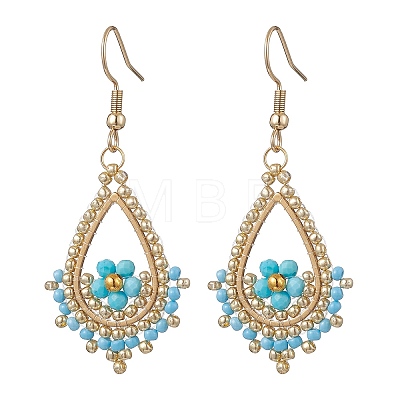 Stainless Steel Teardrop Dangle Earrings EJEW-MZ00643-02-1