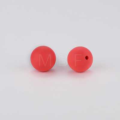 Round Silicone Focal Beads SI-JX0046A-45-1