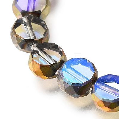 Electroplated Transparent Glass Beads Strands GL-CBA98F0-06A-01-1