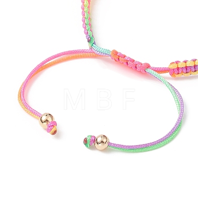 Adjustable Braided Nylon Thread Link Bracelet Making AJEW-JB01159-1