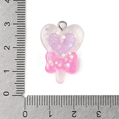 Opaque Resin Pendants RESI-S06-04A-1