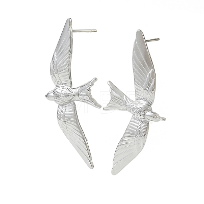 304 Stainless Steel Stud Earrings EJEW-D361-04P-1