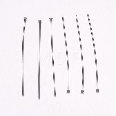 Tarnish Resistant 304 Stainless Steel Flat Head Pins STAS-H358-03A-1