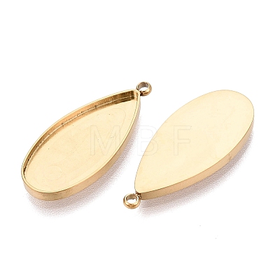 304 Stainless Steel Pendant Cabochon Component STAS-Q113-23A-G-1