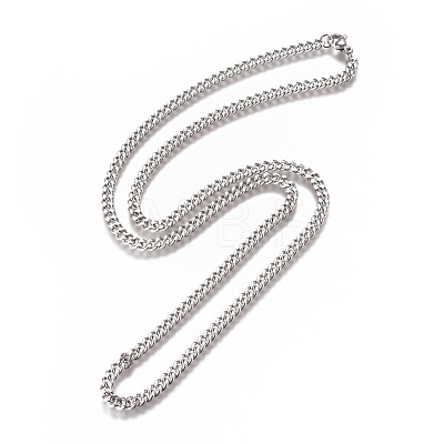 Men's Cuban Link Chain Necklaces NJEW-L172-01D-1