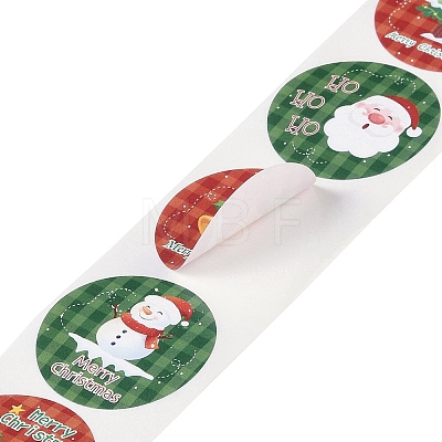 Christmas Theme Paper Self-Adhesive Stickers X-DIY-B077-01A-08-1