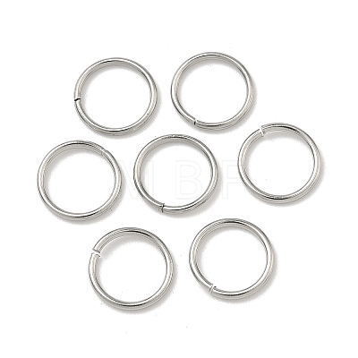 Tarnish Resistant 304 Stainless Steel Open Jump Rings STAS-J013-10x1mm-01-1
