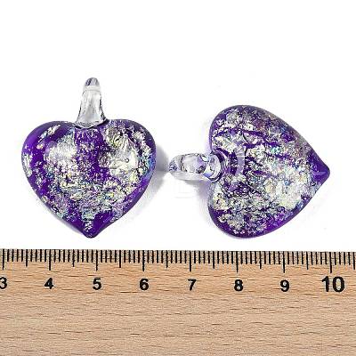 Lampwork Pendants FOIL-K003-02F-1