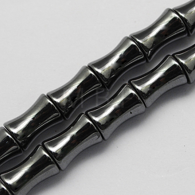 Non-magnetic Synthetic Hematite Beads Strands G-Q908-16x8mm-1