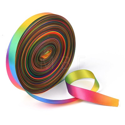 Rainbow Gradient Polyester Ribbon OCOR-G008-01D-1