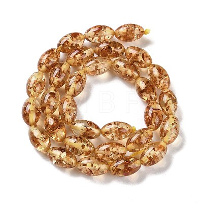 Resin Imitation Amber Beads Strands X-RESI-Z023-01-1
