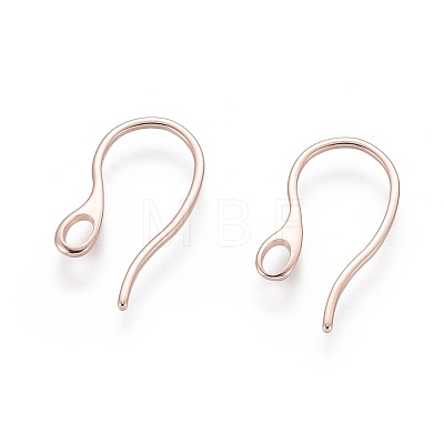 304 Stainless Steel Earring Hooks STAS-O110-19RG-1