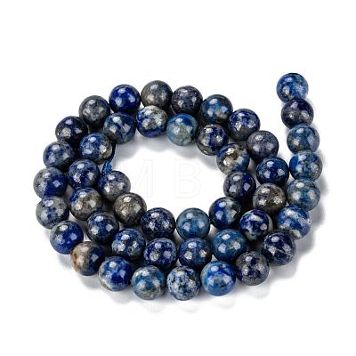 Natural Lapis Lazuli Bead Strands G-G953-02-8mm-1