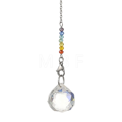 7 Chakra Crystal Suncatcher HJEW-JM05025-01-1
