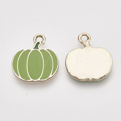 Autumn Theme Alloy Enamel Pendants FIND-N048-025B-1
