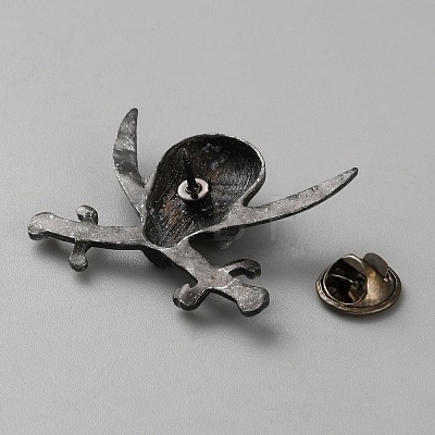 Skull Alloy Brooches AJEW-WH0270-462C-1