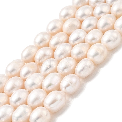 Natural Cultured Freshwater Pearl Beads Strands PEAR-I007-01E-04A-1