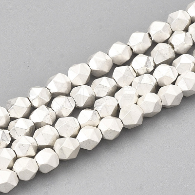 Electroplate Non-magnetic Synthetic Hematite Beads Strands G-T114-26A-1