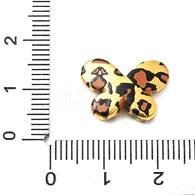 Electroplate & Spay Painted Acrylic Beads OACR-S043-05A-01-1