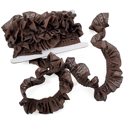 4 Yards Polyester Wrinkle Lace Ribbon OCOR-TA0004-18A-1
