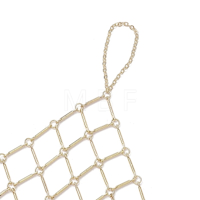 Brass Cable Chains Ring Bracelets for Women BJEW-JB11580-01-1