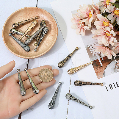 14Pcs 7 Colors Alloy Cord Ends FIND-GF0007-11-1