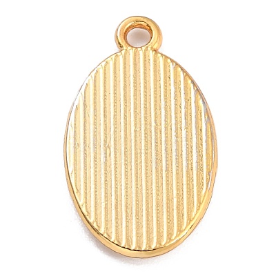 Golden Alloy Enamel Pendants KK-P197-16G-1