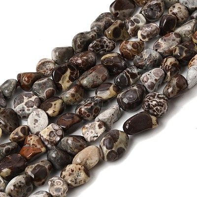 Natural Leopard Skin Jasper Beads Strands GG-CBAC13F-A01-01-1