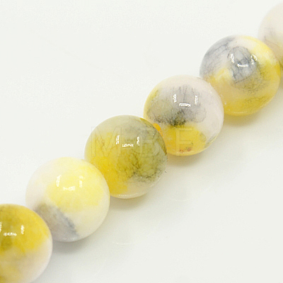 Natural Persian Jade Beads Strands G-D434-6mm-26-1