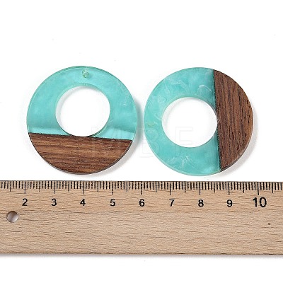 Resin & Wood Pendants WOOD-F015-14B-1