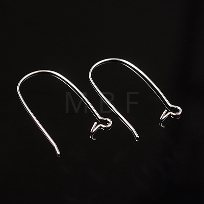 Brass Hoop Earrings Findings Kidney Ear Wires EC221-S-1