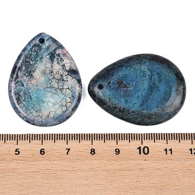 Natural Dragon Veins Agate Pendants GG-K002-01C-1