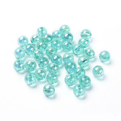 Eco-Friendly Transparent Acrylic Beads X-PL734-9-1