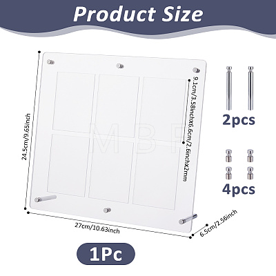 PVC Desktop Sport Card Organizer Holders AJEW-WH0248-918A-1
