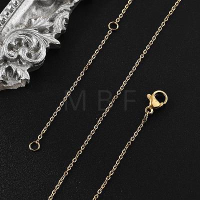 304 Stainless Steel Necklace LS-MAK-F033-01G-1