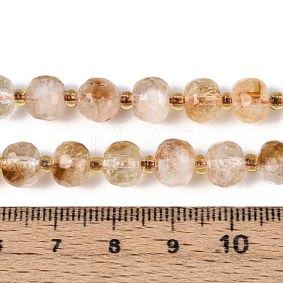 Heated Natural Citrine Beads Strands G-P508-A11-01-01-1