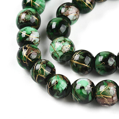 Baking Paint Glass Beads X1-DGLA-N003-8mm-B09-1