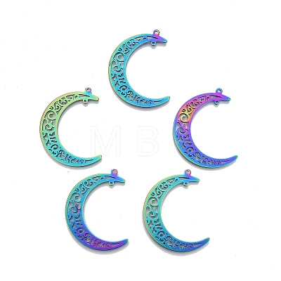 Ion Plating(IP) 201 Stainless Steel Pendants X-STAS-N098-111M-1