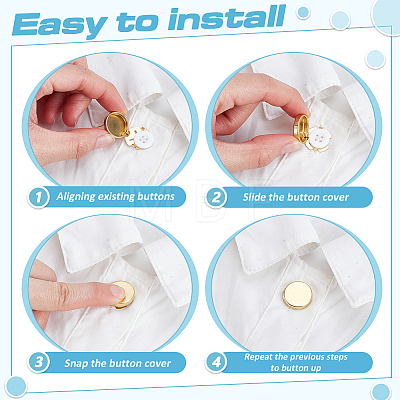 20Pcs Flat Round Brass Button Covers Settings BUTT-ME0001-48B-1