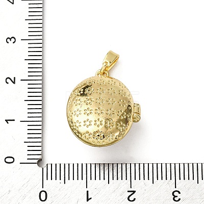 Brass Enamel Locket Pendants LS-KK-F912-05B-G-1