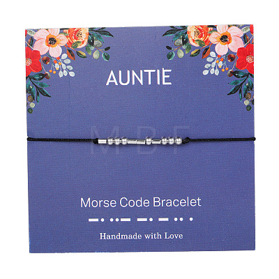 Auntie Morse Code Bracelets FS-WG6A0C8-02-1