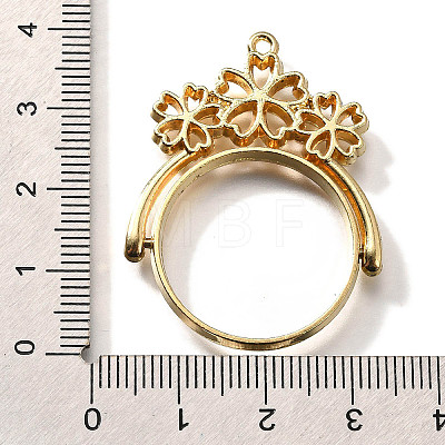 Alloy Open Back Bezel Pendants PALLOY-I223-13LG-1